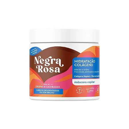 Máscara Capilar Colágeno Negra Rosa 500g