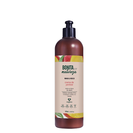 Creme de Pentear Manga e Hibisco Bonita Por Natureza- 500ml