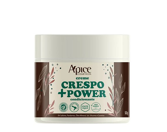 Creme de Pentear Crespo +Power 500g - No Poo / Low Poo - Ação Condicionante