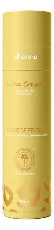 Creme de Pentear Crespos L-Poo N-Poo Uso Diário 300ml - Dhonna