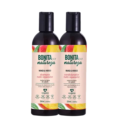 Kit  Bonita Por Natureza Manga e Hibisco- Dois itens