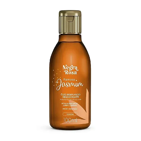 Óleo Perfumado Desodorante Corporal Famoso Jasmim Negra Rosa 100ML