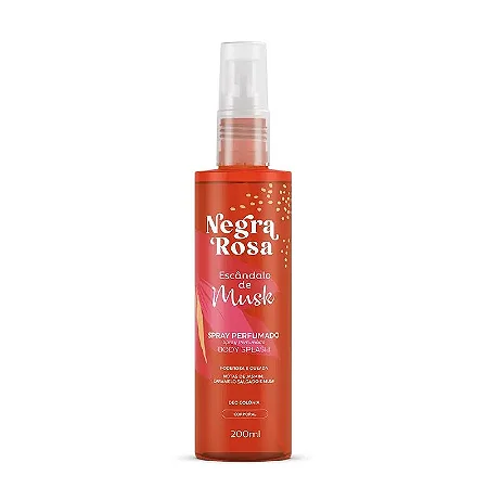 Body Splash   Escândalo de Musk Negra Rosa 200ml