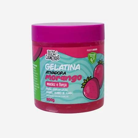 Gelatina Ativadora Morango Iuza Cosméticos - 500g