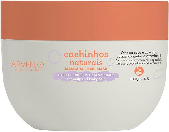 Arvensis – Máscara Capilar Cachinhos Crespo/Crespíssimos 250g | Nutrição, Definição, Suavidade, Vegana, Infantil