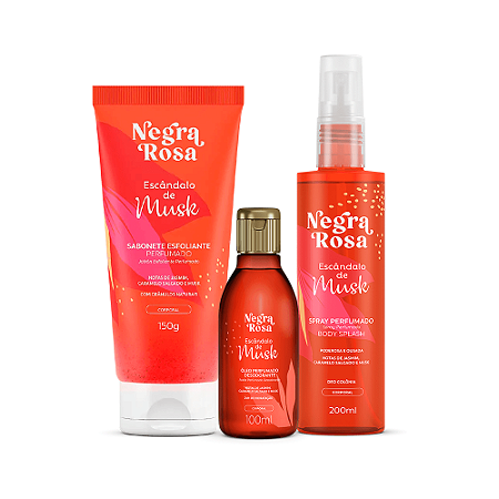 Kit Escândalo de Musk Negra Rosa