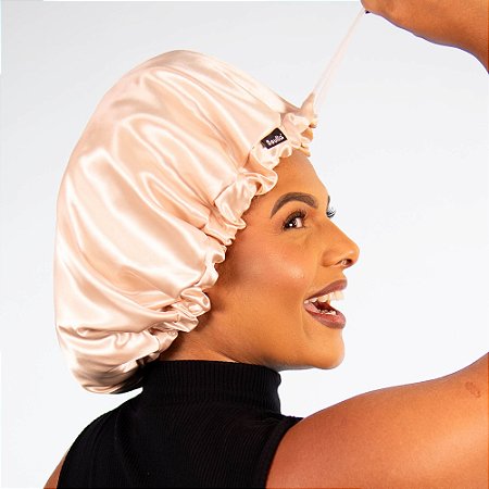 Touca Pérola de Cetim Anti Frizz Ajustável