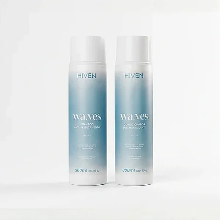 Shampoo Anti-Ressecamento + Condicionador Waves 300ml Hiven
