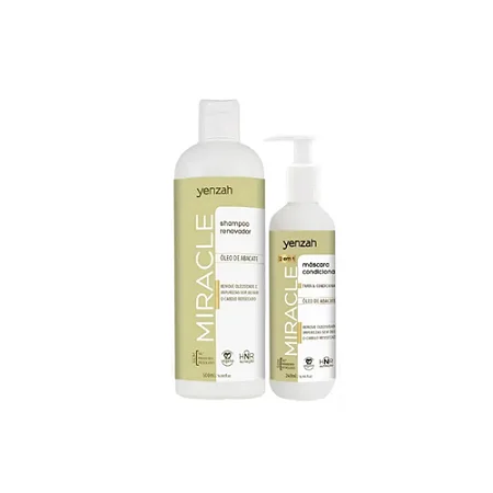 Kit Yenzah Shampoo 500ml + Máscara 240ml