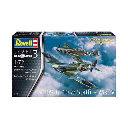 Combat Set Messerschmitt Bf109g-10 & Spitfire Mk.v 3710