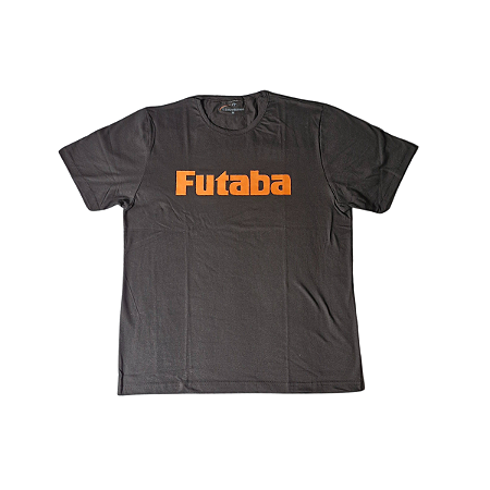 Camiseta Futaba malha 100% algodão fios30/1 tamanho M Preta