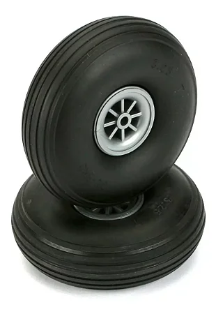 Roda De Borracha P/. Trem De Pouso Aeromodelo 3pol Dubro