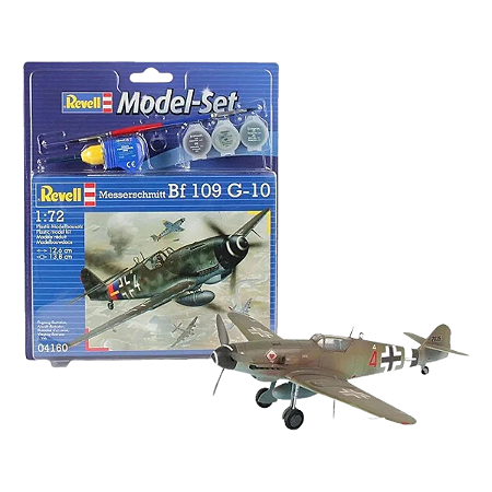 Kit P/ Montar Meserschmit Bf 109 G-10 Revell 64160 Model Set