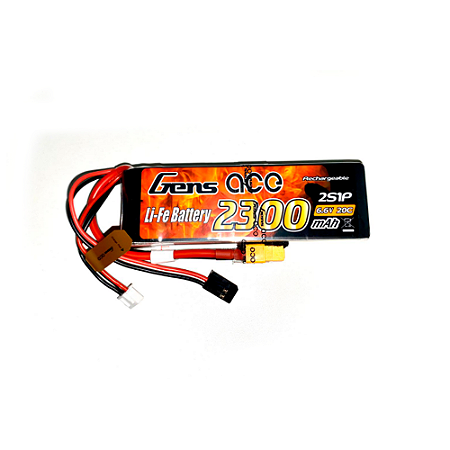 Gens Ace 6.6v 2300mah 20c Life Futab/xt60