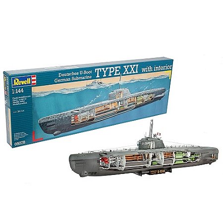 Submarino Alemão U-boot Tipo Xxil - 1/144