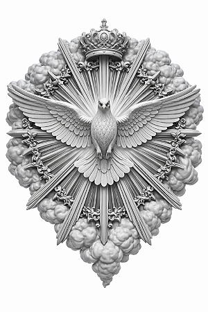 MEDALHA DIVINO ESPÍRITO SANTO