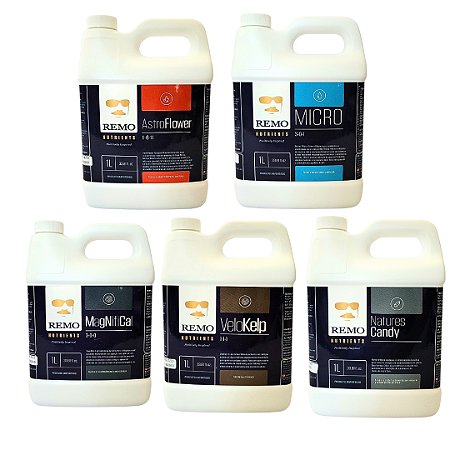 Kit Remo Nutrients NaturesCandy Micro Magnifical Velokelp AstroFlower 1L