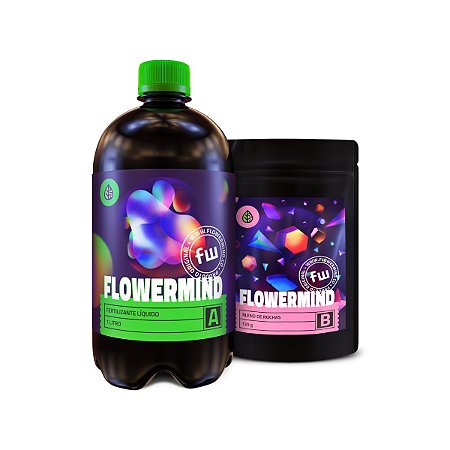 Kit Nutrição Flowermind Fertilizante M 1 litro + 125 gramas