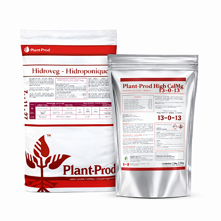 Adubo Kit Plant-Prod 7-11-27 + High CalMg 13-0-13 | 1kg cada
