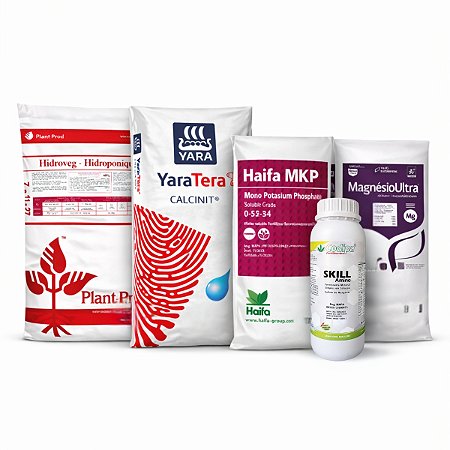 Adubo Fertilizante Kit Plant-Prod 7-11-27 + MKP + Cálcio + Magnésio + Aminoácidos