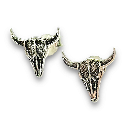 Brinco Prata 925 Cabeça de Boi