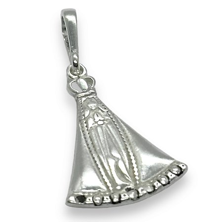 Pingente Prata 925 Nossa Senhora Cravejado
