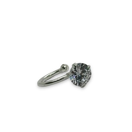 Piercing Fake Prata 925 Zircônia