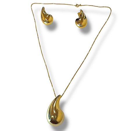 Conjunto Semijoia Gota