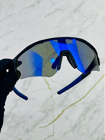 Óculos de Sol Ultra Speed - Preto c/ Espelhado AZUL