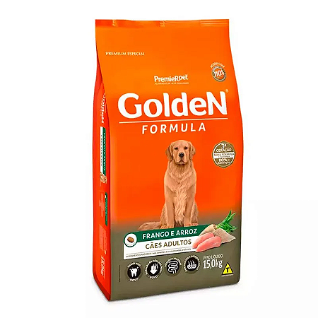GOLDEN ADULTO FRANGO E ARROZ 15 KGS
