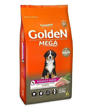 GOLDEN FORMULA MEGA FILHOTES RAÇAS GRANDES DE15 KGS