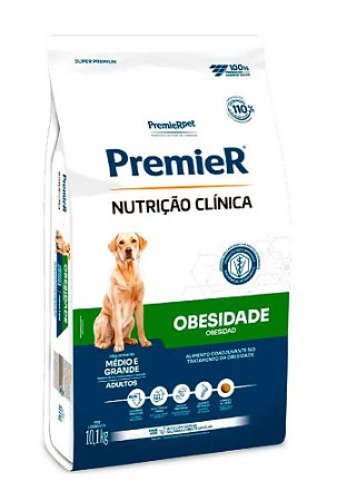 PREMIER NUTRIÇÃO CLÍNICA OBESIDADE PORTE MÉDIO E GRANDE DE 10.1 KGS