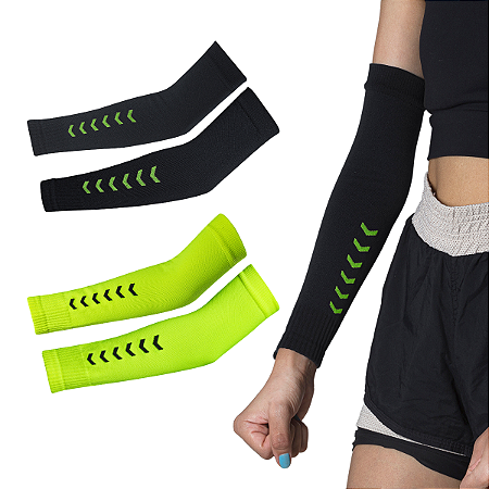 Kit 2 Manguito Segunda Pele Proteção Solar UV Unissex Volei