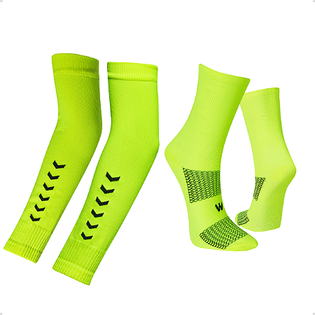 Kit Manguito + Meia Performance UP Poliamida