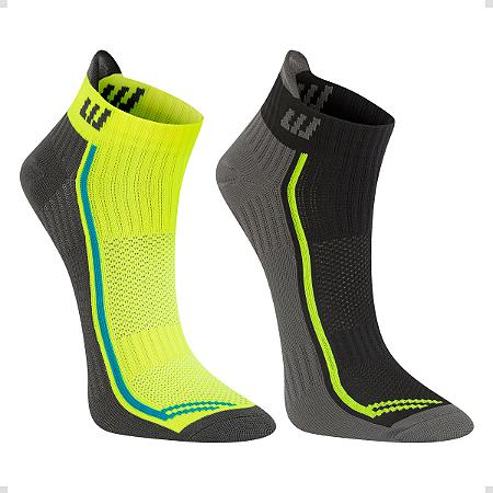 Kit 2 Pares Meia Performance Flow Poliamida
