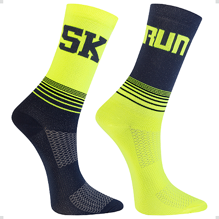 Kit 2 Pares Meia Performance Run Poliamida