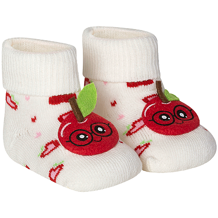 Meia Fun Socks Atoalhada com Aplique Bichinhos 3D 0162/0163