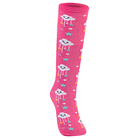 Meia Fun Socks Cano Alto para Meninas 0280/0380/0385/0386