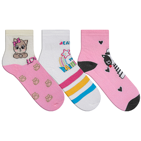Kit Meia Soquete Win Kids 0302/0352