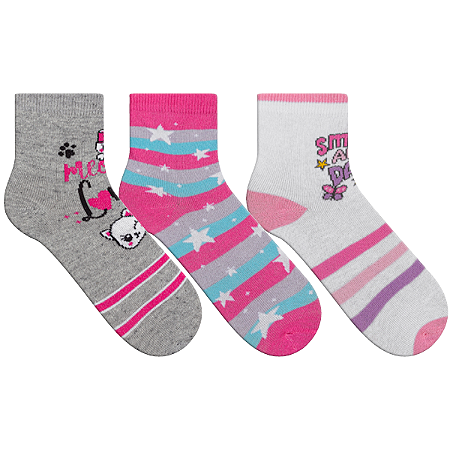 Kit Meia Soquete Win Kids 0302/0352