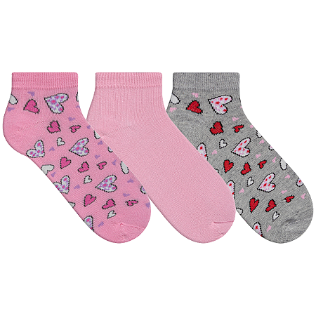 Kit Fun Socks Feminina Cano Curto 0524