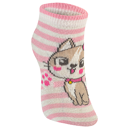 Meia Bebê Cano Baixo Menina 0200/0250