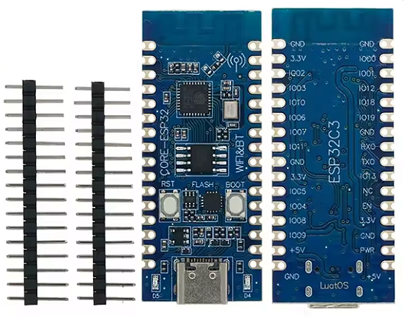 PCI ESP32-C3, 32 bits ISA RISC-V com chip serial e suporte a depuração IED, LuatOS
