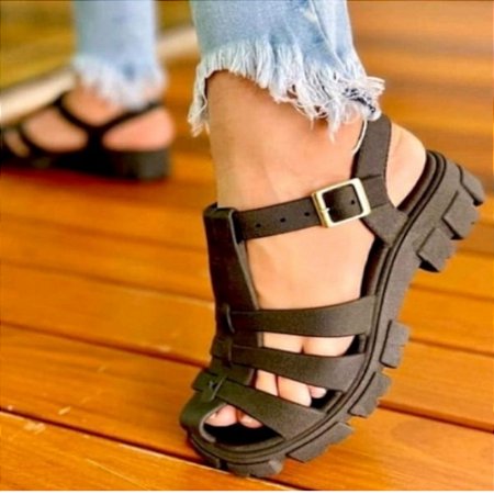 Sándalia Tratorada Super Confortável feminino Ortopédica