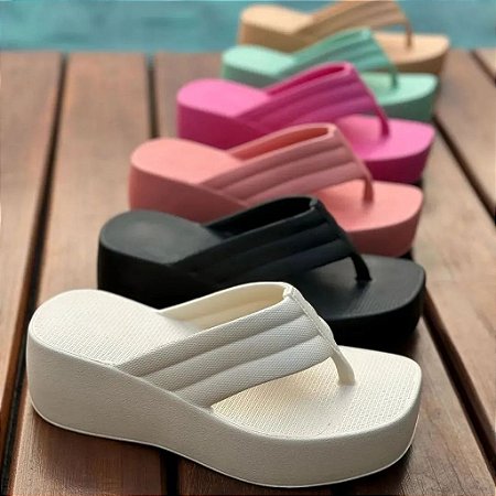 Tamanco Delta Nuvem Feminino Plataforma Blogueiras