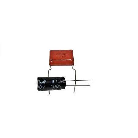 10 Capacitor para Corneta 47uf x 100v + 10 Capacitor para Tweeter 2m2 x 250v