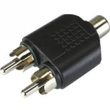 Adaptador 2 Plug RCA X JACK RCA