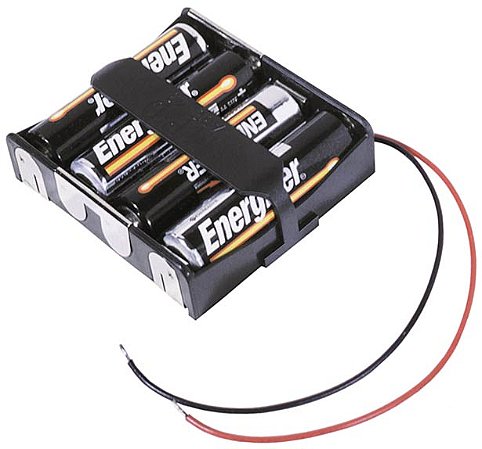 BA4AAW	4 suporte de Bateria AA com fios Altura acima do PCB: 15,87 mm