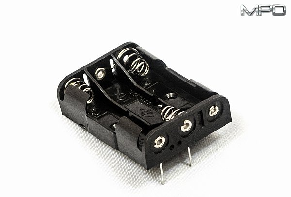 BC3AAAPC 3 suporte de Bateria AAA com pinos de PC