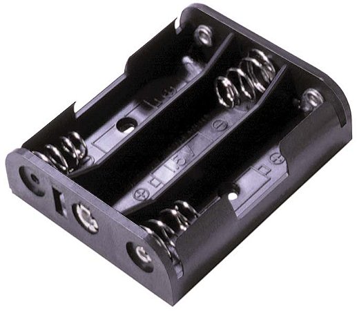 BC3AAL 3 suporte de Bateria AA com terminais de solda